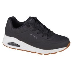 Buty Skechers Uno-Stand on Air 73690-BLK czarne. Czarne buty sportowe na co dzień damskie bez wzorów, trekkingowe. Za 452.84 zł.