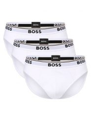 BOSS Slipy pakowane po 3 szt. Mężczyźni Bawełna biały, L. Białe slipki męskie Boss, bez wzorów, z bawełny. Za 219.95 zł.