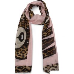 Szal MOSCHINO - 03125 M1991 002. Czerwone szaliki i kominy damskie MOSCHINO, bez wzorów, z jedwabiu. W wyprzedaży za 319.00 zł.