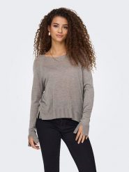 ONLY Sweter w kolorze szarym rozmiar: XS. Szare swetry klasyczne damskie Only, xs, bez kołnierzyka. Za 48.16 zł.