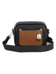 Anna Morellini Skórzana torebka " Aldina" w kolorze jasnobrązowo-czarnym - 22 x 18 x 11 cm rozmiar: onesize. Brązowe torebki klasyczne damskie Anna Morellini, bez wzorów, z materiału, bez dodatków. Za 260.99 zł.