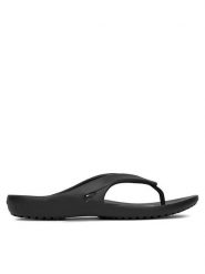 Crocs Japonki KADEE II FLIP W 202492-001 Czarny. Czarne klapki damskie Crocs, bez wzorów, z tworzywa sztucznego, bez obcasa. Za 129.99 zł.