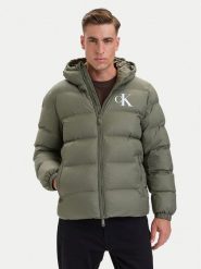 Calvin Klein Jeans Kurtka zimowa LV04RG513G Khaki Regular Fit. Brązowe kurtki męskie Calvin Klein Jeans, na zimę, m, bez wzorów, z jeansu, bez kaptura. Za 849.99 zł.