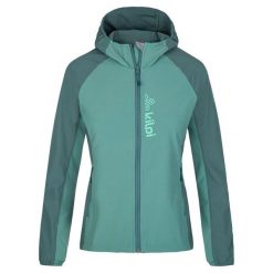 Damska kurtka softshell do biegania Kilpi BALANS-W. Zielone kurtki damskie Kilpi, xs, bez wzorów, z nylonu, bez kaptura. Za 318.77 zł.