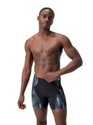 Speedo Kąpielówki "Eco+ Compression" w kolorze czarno-szaro-błękitnym rozmiar: 4. Czarne kąpielówki męskie Speedo, bez wzorów. Za 145.94 zł.
