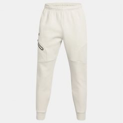 Spodnie męskie Under Armour Unstoppable Fleece. Białe szorty męskie Under Armour, bez wzorów. Za 426.25 zł.