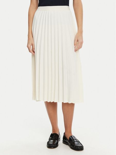 Tommy Hilfiger Spódnica plisowana WW0WW43886 Écru Regular Fit. Spódniczki damskie Tommy Hilfiger, bez wzorów, z syntetyku, plisowane. Za 299.99 zł.