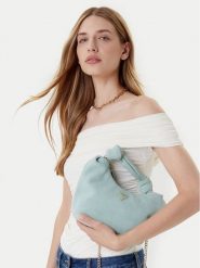 Guess Torebka Isotta HWSG96 60010 Turkusowy. Niebieskie torebki klasyczne damskie Guess, z aplikacjami, ze skóry, bez dodatków. Za 379.99 zł.