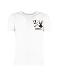 Iceberg T-Shirt | F0106301 | Mężczyzna | Biały. Białe t-shirty męskie Iceberg, m, bez wzorów, z bawełny, bez kołnierzyka. W wyprzedaży za 439.00 zł.