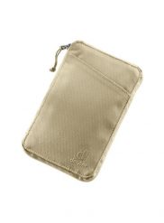 Portfel turystyczny Deuter Travel Wallet - desert. Brązowe portfele damskie Deuter, bez wzorów. Za 153.99 zł.