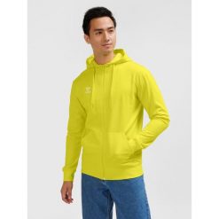 Bluza dresowa z kapturem Hummel Go 2.0. Żółte bluzy sportowe męskie HUMMEL, bez wzorów, z dresówki, sportowe, bez kołnierzyka, bez ramiączek. Za 254.50 zł.