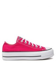 Converse Trampki Chuck Taylor All Star Lift Platform Ox A11539C Różowy. Czerwone trampki i tenisówki damskie Converse, bez wzorów, z materiału. Za 249.99 zł.