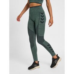 Damskie wysokie legginsy Hummel MT Aly. Zielone legginsy damskie HUMMEL, xs, bez wzorów, z dzianiny. Za 189.85 zł.