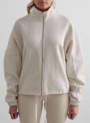 Damska bluza na zamek, stójka, mieszanka bawełny Campus Sweat gliniany. Brązowe bluzy bez kaptura damskie Aim'n, l, bez wzorów, z bawełny, bez ramiączek, długie, bez kaptura. Za 387.00 zł.