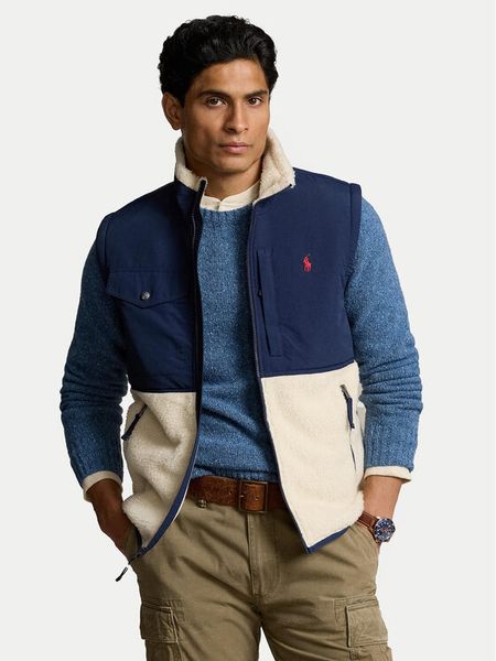 Polo Ralph Lauren Kamizelka 710854959008 Beżowy Regular Fit. Brązowe kamizelki męskie Polo Ralph Lauren, m, z syntetyku. Za 949.99 zł.