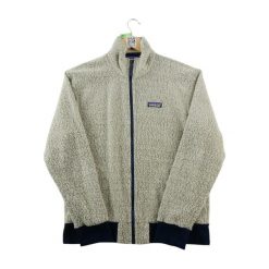 Second life - Kurtka polarowa męska Regular fit - Stan bardzo dobry. Brązowe kurtki treningowe męskie Patagonia, m, bez wzorów, z materiału, trekkingowe. Za 278.96 zł.