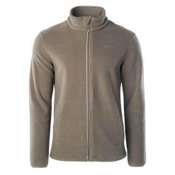 Bluza sportowa męska Hi-Tec Nader. Brązowe bluzy bez kaptura męskie Hi-tec, l, z materiału. Za 143.95 zł.