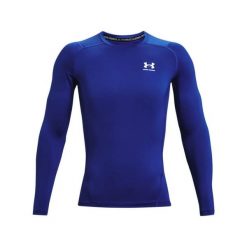 Koszulka męska Under Armour HG Armour Comp LS. Niebieskie bielizna termoaktywna męska Under Armour, l, z poliesteru, bez ramiączek, do biegania. Za 119.99 zł.