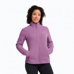 Bluza polarowa damska Jack Wolfskin Taunus 100 Full Zip. Czerwone bluzy bez kaptura damskie Jack Wolfskin, s, z materiału. Za 339.99 zł.