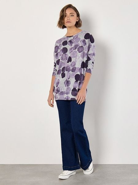 Apricot Koszulka w kolorze fioletowo-szarym rozmiar: L. Różowe bluzki damskie Apricot, l, bez wzorów, bez kołnierzyka. Za 56.53 zł.