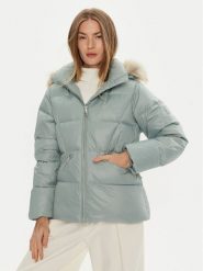 Calvin Klein Kurtka puchowa K20K207733 Niebieski Regular Fit. Niebieskie kurtki damskie CALVIN KLEIN, xs, bez wzorów, z puchu, bez kaptura. Za 909.99 zł.