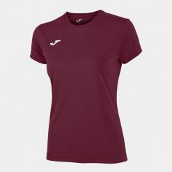Koszulka do biegania damska Joma Combi z krótkim rękawem. Brązowe bluzki damskie Joma, xl, bez wzorów, sportowe, bez kołnierzyka, bez ramiączek. Za 59.99 zł.