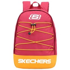 Plecak unisex Skechers Pomona Backpack pojemność 18 L. Czerwone plecaki damskie Skechers, bez wzorów. Za 64.99 zł.
