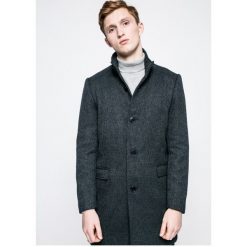 Selected - Płaszcz. Niebieskie płaszcze męskie Selected, m, bez wzorów, z materiału, klasyczne. W wyprzedaży za 319.90 zł.
