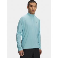T-shirt Męski Under Armour UA Tech Textured. Niebieskie koszulki męskie z długim rękawem Under Armour, m. Za 189.99 zł.
