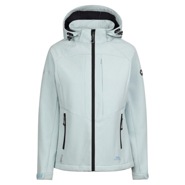 Trespass Fryatt - Damska kurtka typu softshell Seafoam Marl. Kurtki damskie Trespass, z aplikacjami, z gumy, bez kaptura. Za 414.99 zł.