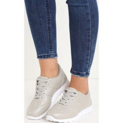 Szare Buty Sportowe Top Secret. Szare buty sportowe na co dzień damskie Born2be, bez wzorów, z materiału. Za 29.99 zł.