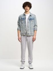 BIG STAR Spodnie dresowe w kolorze szarym rozmiar: L. Szare spodnie dresowe męskie Big Star, bez wzorów, z bawełny. Za 104.99 zł.