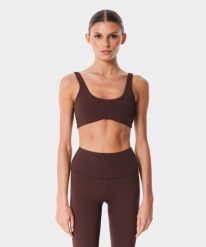 Biustonosz sportowy z regulacją Carpatree Balletcore. Szare biustonosze sportowe damskie Carpatree, bez wzorów, z dzianiny. Za 111.99 zł.