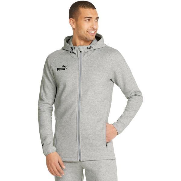 Bluza z kapturem Puma Teamfinal Casuals Hooded Jkt, Mężczyźni. Szare bluzy z kapturem męskie Puma, m, z bawełny. Za 253.00 zł.