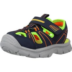 Sandały SKECHERS RELIX Niebieski. Niebieskie sandały damskie Skechers, bez wzorów, z syntetyku, bez obcasa. Za 150.99 zł.
