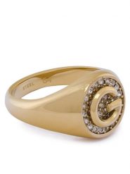 Guess Pierścionek JUBR05 449JW Złoty. Żółte pierścionki damskie Guess, metalowe. Za 199.99 zł.