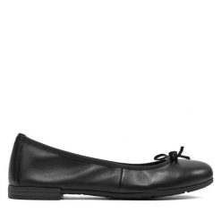 Baleriny Marco Tozzi. Czarne baleriny damskie Marco Tozzi, bez wzorów, bez obcasa. Za 169.99 zł.