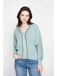 C& Jo Sweter w kolorze miętowym rozmiar: 42. Zielone swetry klasyczne damskie C& Jo, ze splotem, bez kołnierzyka. Za 131.12 zł.