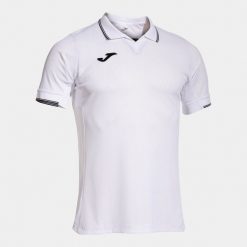Koszulka piłkarska męska Joma Fit One SS. Białe t-shirty sportowe męskie Joma, m, bez ramiączek, do piłki nożnej. Za 93.99 zł.