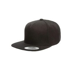 Czapka typu snapback Flexfit Premium. Czarne czapki męskie FLEXFIT, bez wzorów, z bawełny. Za 78.70 zł.