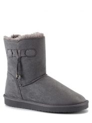 ISLAND BOOT Botki zimowe "Kinsac" w kolorze szarym rozmiar: 40. Szare botki damskie Island Boot, na zimę, z materiału, bez obcasa, bez zapięcia. Za 145.94 zł.