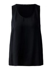 Oui Top w kolorze czarnym rozmiar: 38. Czarne topy damskie Oui, bez wzorów, z wiskozy, bez kołnierzyka. Za 134.85 zł.