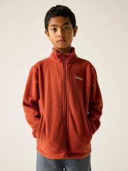 Regatta Kurtka polarowa "King II" w kolorze pomarańczowym rozmiar: 104. Pomarańczowe kurtki męskie Regatta, bez wzorów, z polaru, bez kaptura. Za 57.47 zł.