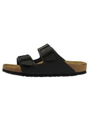 Birkenstock Klapki "Arizona" w kolorze czarnym rozmiar: 49. Czarne klapki damskie Birkenstock, bez wzorów, bez obcasa. Za 214.19 zł.