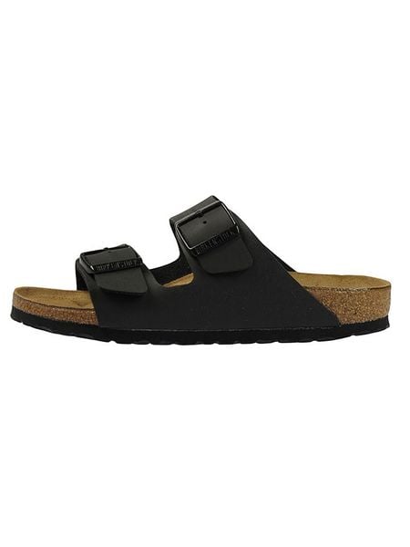 Birkenstock Klapki "Arizona" w kolorze czarnym rozmiar: 49. Czarne klapki damskie Birkenstock, bez wzorów, bez obcasa. Za 214.19 zł.