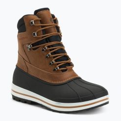 Śniegowce męskie Kimberfeel Oliver. Brązowe buty zimowe męskie Kimberfeel, na zimę, z futra, przed kolano, bez zapięcia. Za 359.99 zł.