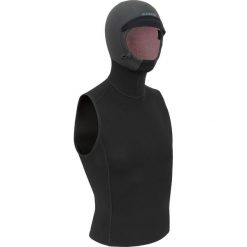 Top surfingowy Olaian z neoprenu 1 mm z kapturem 2 mm. Czarne topy damskie OLAIAN, xl, bez wzorów, z neoprenu, bez kołnierzyka. Za 199.99 zł.