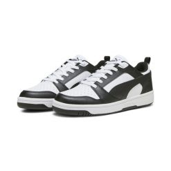 Buty do chodzenia męskie PUMA Rebound V6 Low. Białe obuwie do biegania damskie Puma. Za 224.00 zł.
