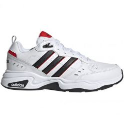 Buty Adidas Strutter EG2655 białe. Białe buty sportowe na co dzień męskie ze skóry, bez zapięcia. Za 357.94 zł.