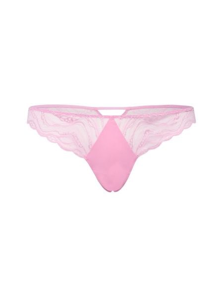 Calvin Klein Stringi koronkowe Kobiety Sztuczne włókno różowy, S. Czerwone stringi damskie CALVIN KLEIN, s, bez wzorów, z koronki. Za 59.95 zł.
